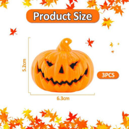 3 Pack Pumpkin Lights Halloween Decorations Led Glowing Pumpkin String Lights - thumbnail 2