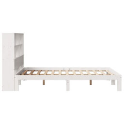 Berkfield Bookcase Bed Without Mattress White 160X200Cm Solid Wood Pine - thumbnail 7