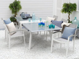 Beliani Set Of 2 Garden Chairs Pereta Metal Grey - thumbnail 2