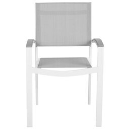 Beliani Set Of 2 Garden Chairs Pereta Metal Grey - thumbnail 5
