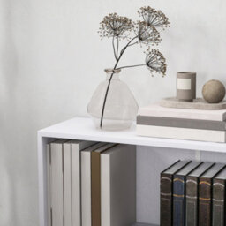 Wyld Haus Ralafi Wood White 2-Tier Low Bookcase With Adjustable Shelf, 60 X 24 X 63 Cm - thumbnail 8