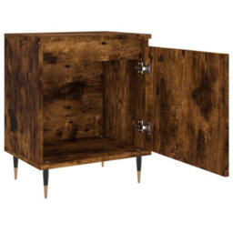 Berkfield Elegant Bedside Cabinets 2 Pcs Smoked Oak 40X30X50 Cm Engineered Wood - thumbnail 6