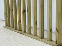 Arbor Garden Solutions Softwood Deck Balustrade Kit, 1.2M, Light Green, 2X Deck Posts - thumbnail 2