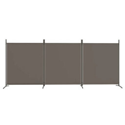 Berkfield 3-Panel Room Divider Anthracite 525X180 Cm Fabric - thumbnail 3
