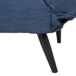 Beliani Sofa Bed 2 Seater Brekke Fabric Navy Blue - thumbnail 8