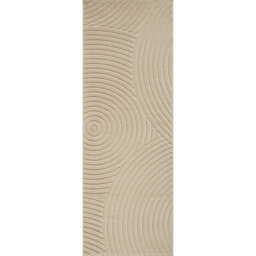 Livabliss Le Mans-Modern Beige 3D High & Low Pile Textured In- & Outdoor Rug 80 X 230 Cm Easy Care, Non Shedding