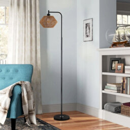 Darphe 60W Handmade Rope Braided Lampshade Floor Lamp With Foot Switch, E27 Base - thumbnail 4