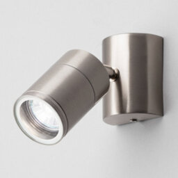 Litecraft Irela Stainless Steel Outdoor Wall Light Adjustable Spotlight - thumbnail 3