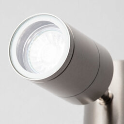 Litecraft Irela Stainless Steel Outdoor Wall Light Adjustable Spotlight - thumbnail 5