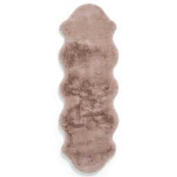 Sheepskin Rose Plain Shaggy Rug, 50mm Thickness Modern Rug, Luxurious Rug For Living Room, & Dining Room-60Cm X 180Cm (Double) - thumbnail 2