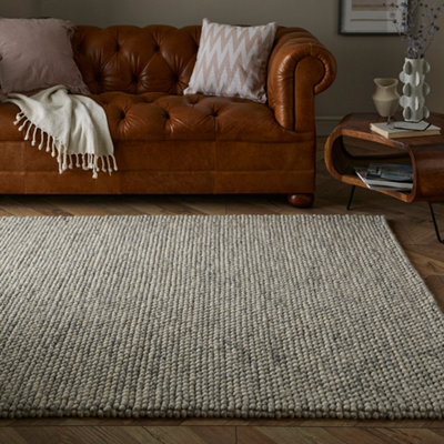 Naturelle Delilah 120X170Cm Motted Cream Wool Pebble Rug - image 1