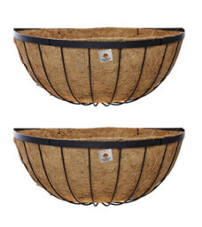 Ruddings Wood Garden Metal Wall Basket Trough Hay Rack Planter 500mm Set Of 2 - thumbnail 1