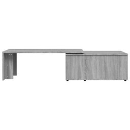 Berkfield Modern Coffee Table Grey Sonoma 150X50X35 Cm Engineered Wood - thumbnail 8