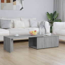 Berkfield Modern Coffee Table Grey Sonoma 150X50X35 Cm Engineered Wood - thumbnail 2