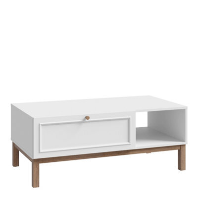 Furniture To Go Wensley 1 Drawer Coffee Table In Light Grey And Oak - image 1