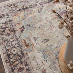 The Rug Edit Flores Kira Fr04 Traditional Persian 65mm Beige Runner, 066X240Cm - thumbnail 3