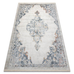 RugsX Distin 0826A White / Blue / Light Green Modern Carpet - Ornament, Vint  80X150 Cm