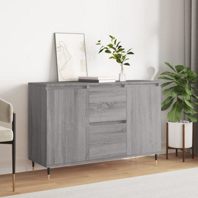 Vidaxl Sideboard Grey Sonoma 101.5X35X70 Cm Engineered Wood - image 1
