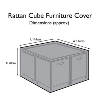 Rain Cover For Hera 8 Seater Rattan Cube Set Weather Protection - image 1