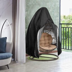 Egg-Shaped Hanging Chair Cover With Zipper, 230 X 200 Cm (Height), 1 Piece Waterproof (Hanging Not Included) - thumbnail 3