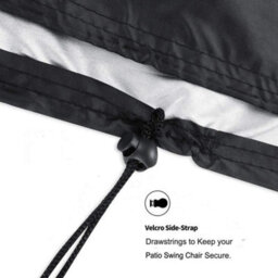Egg-Shaped Hanging Chair Cover With Zipper, 230 X 200 Cm (Height), 1 Piece Waterproof (Hanging Not Included) - thumbnail 5
