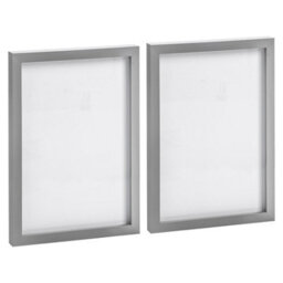 "Nicola Spring Photo Frames - A4 (8"" X 12"") - Grey - Pack Of 2" - thumbnail 1