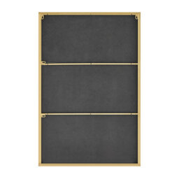 Furniturebox Emma Small 100X66Cm Gold Framed Rectangular Vertical Living Room Hallway Wall Mirror - thumbnail 6