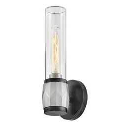 Luminosa Lighting Elstead Hinkley Ellison Bathroom Wall Lamp Contemporary Black, Brushed Nickel Ip44 1X E27 - thumbnail 5