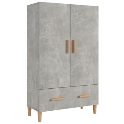 Berkfield Sturdy Highboard Concrete Grey 70X31X115 Cm Engineered Wood - image 1