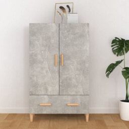 Berkfield Sturdy Highboard Concrete Grey 70X31X115 Cm Engineered Wood - thumbnail 2