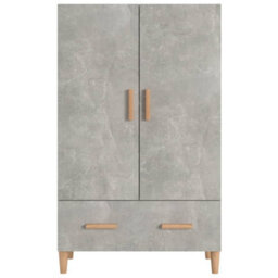 Berkfield Sturdy Highboard Concrete Grey 70X31X115 Cm Engineered Wood - thumbnail 3