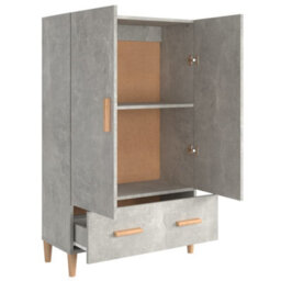 Berkfield Sturdy Highboard Concrete Grey 70X31X115 Cm Engineered Wood - thumbnail 4