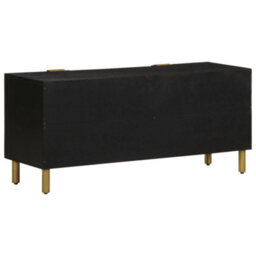 Berkfield Tv Cabinet Black 105X33X46 Cm Engineered Wood - thumbnail 5