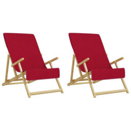 Berkfield Beach Towels 2 Pcs Burgundy 60X135 Cm Fabric 400 Gsm - thumbnail 4
