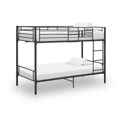 Vidaxl Bunk Bed Without Mattress Black Metal 90X200Cm - image 1