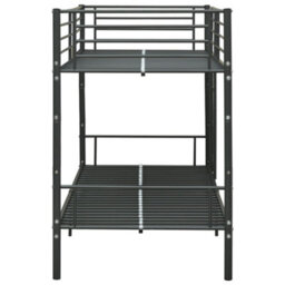 Vidaxl Bunk Bed Without Mattress Black Metal 90X200Cm - thumbnail 4
