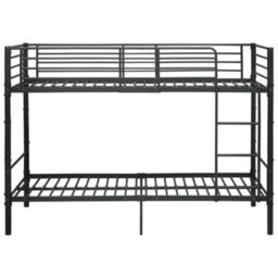 Vidaxl Bunk Bed Without Mattress Black Metal 90X200Cm - thumbnail 3