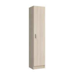Direct Furniture Suppliers Ltd Vita Oak Utility Storage Cupboard - 1 Door Cabinet With 3 Shelves - Modular Storage For Kitchen Or Utility Room - thumbnail 3