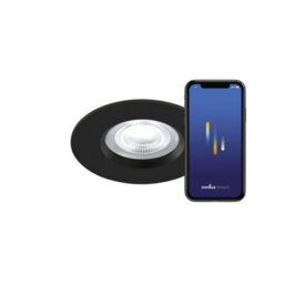 Nordlux Don Smart Colour Downlight Bedroom Living Dining Room Office Hallway Light In Black - thumbnail 3