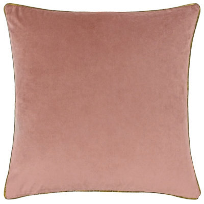 furn. Furn Meridian Velvet Piped Cushion Cover, Blush/gold, 55 X 55Cm - image 1