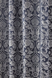 Emma Barclay Eden Lined Eyelet Curtains, Navy Blue - 66 X 72 Inch Pair - thumbnail 2