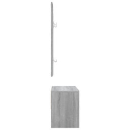 Vidaxl Hallway Furniture Set Grey Sonoma Engineered Wood - thumbnail 7