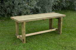 Forest Garden Refectory Wooden Garden Dining Table - 1.8M - thumbnail 2