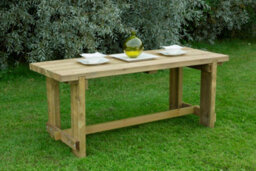 Forest Garden Refectory Wooden Garden Dining Table - 1.8M - thumbnail 1