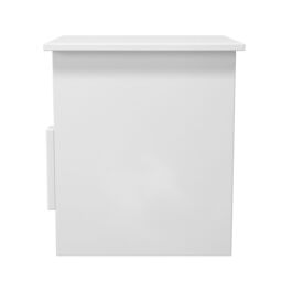 Messina Gloss White 1 Drawer Non-Extendable Side Table (H)495mm (W)440mm (D)440mm - thumbnail 2