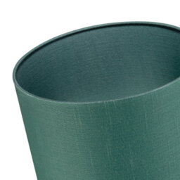 Happy Homewares Designer Fir Forest Green Textured Linen Fabric Circular Lamp Shade - thumbnail 5