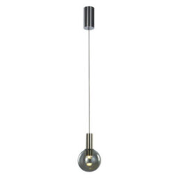 Luminosa Lighting Luminosa Modern Led Hanging Pendant Chrome, Warm White 3000K 84Lm