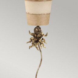 Elstead Lighting Flambeau Anemone 1Lt Table Lamp Finish: Taupe And Cream Wired: 1X100W E27 220-240V 50Hz - thumbnail 4