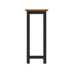 FWSTYLE Oak Veneer Tall Side Table Graphite Blue Ready Assembled - thumbnail 5
