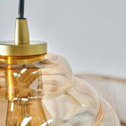 Valuelights Aurelian Gold Ceiling Light Pendant And E27 Pear Led 4W Warm White 2700K Bulb - thumbnail 4